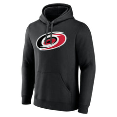 Carolina Hurricanes Primary Team Logo Pullover Hoodie - Black - NHL