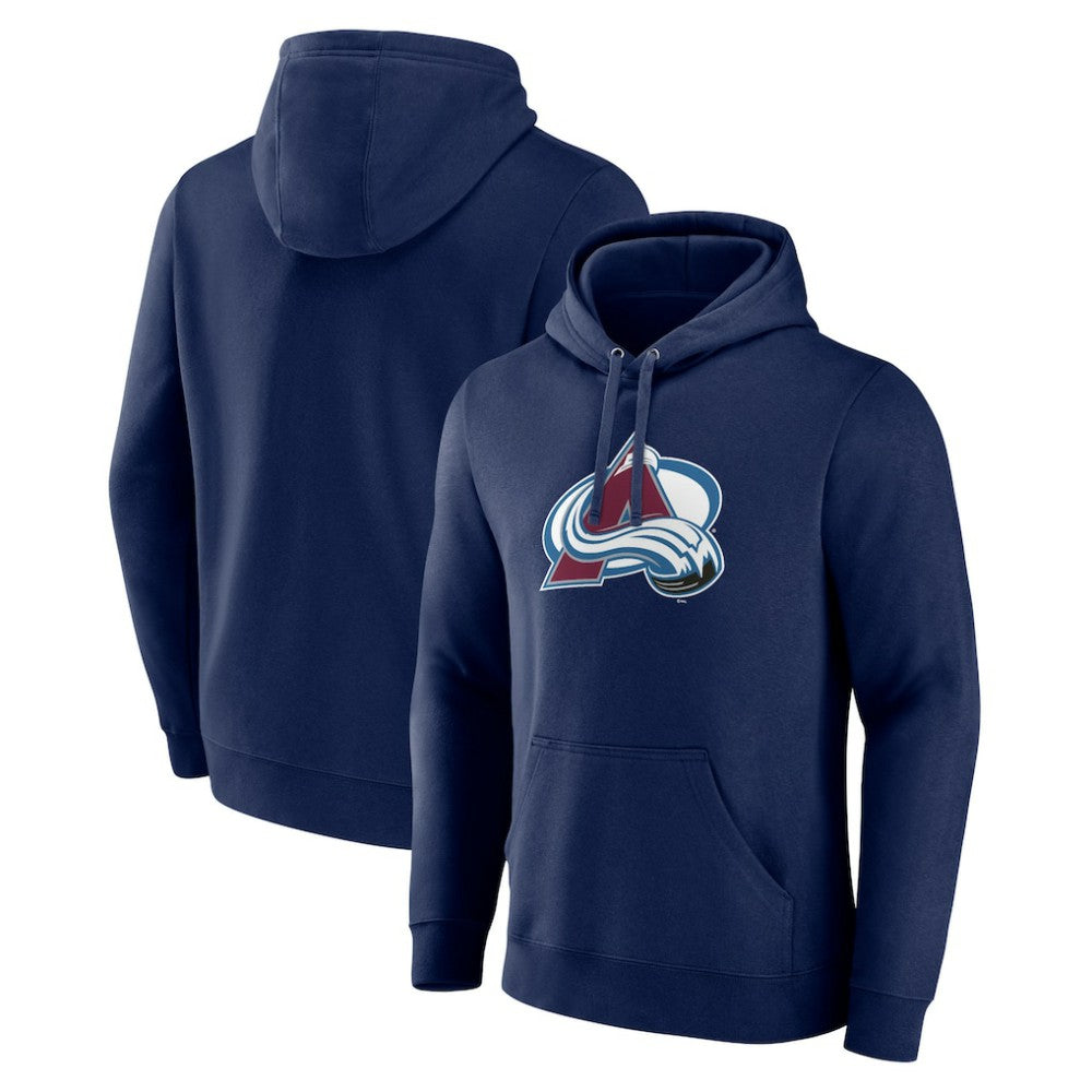 Colorado Avalanche Primary Team Logo Pullover Hoodie - Navy - NHL