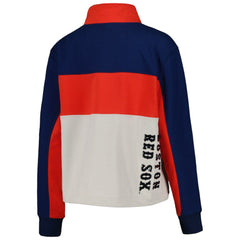 Boston Red Sox The Wild Collective Women's Color Block Half-Zip Jacket - MLB