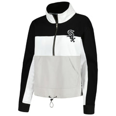 Chicago White Sox The Wild Collective Women's Color Block Half-Zip Jacket - MLB
