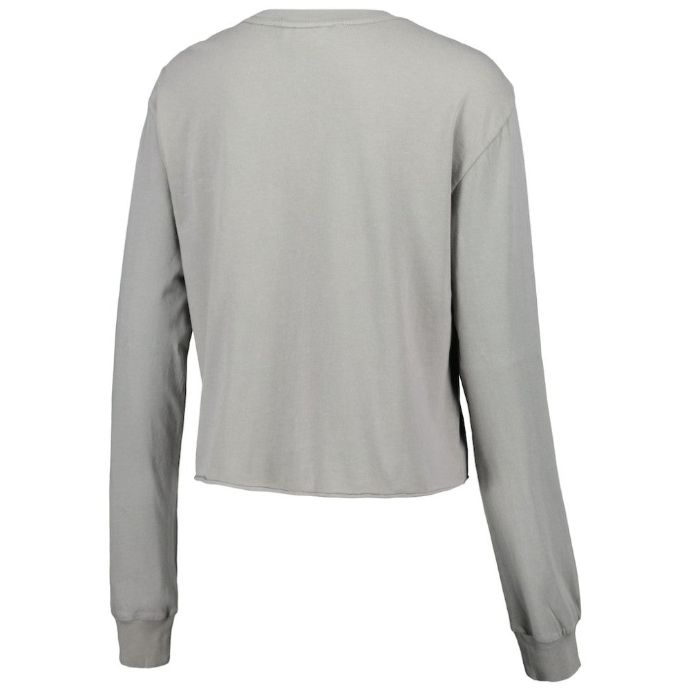 Atlanta Braves The Wild Collective Women's Cropped Long Sleeve T-Shirt - MLB