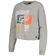 San Francisco Giants The Wild Collective Women's Cropped Long Sleeve T-Shirt - MLB