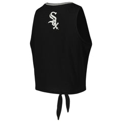Chicago White Sox The Wild Collective Women's Twisted Tie Front Tank Top - MLB