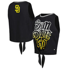 San Diego Padres The Wild Collective Women's Twisted Tie Front Tank Top - MLB