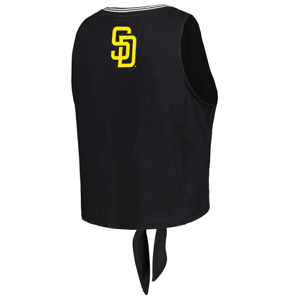 San Diego Padres The Wild Collective Women's Twisted Tie Front Tank Top - MLB