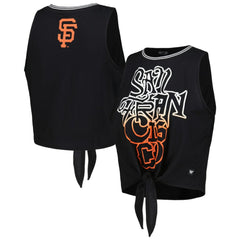 San Francisco Giants The Wild Collective Women's Twisted Tie Front Tank Top - MLB