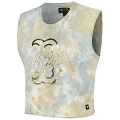 Boston Red Sox The Wild Collective Women's Washed Muscle Tank Top - MLB