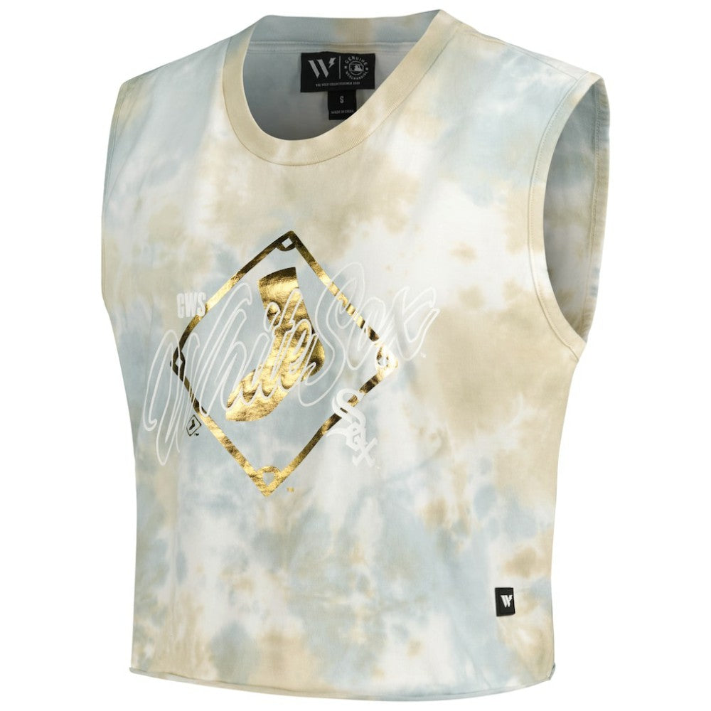 Chicago White Sox The Wild Collective Women's Washed Muscle Tank Top - MLB