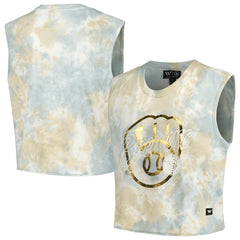 Milwaukee Brewers The Wild Collective Women's Washed Muscle Tank Top - MLB