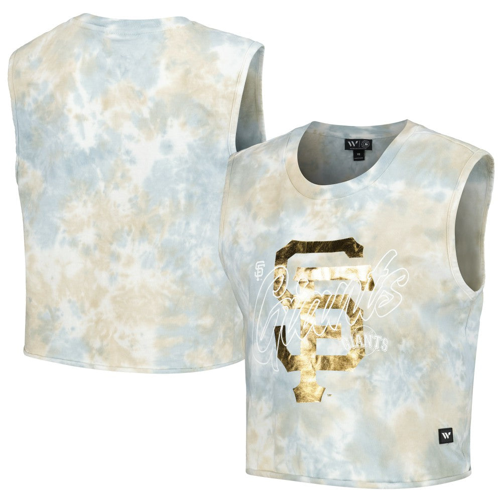 San Francisco Giants The Wild Collective Women's Washed Muscle Tank Top - MLB