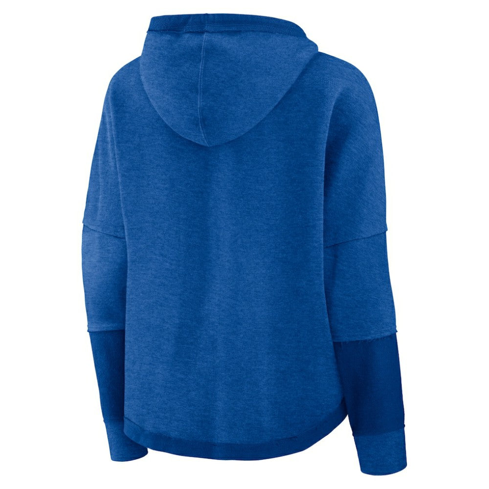 St. Louis Blues Fanatics Women's Lux Lounge Helmet Arch Pullover Hoodie - Heather Blue - NHL