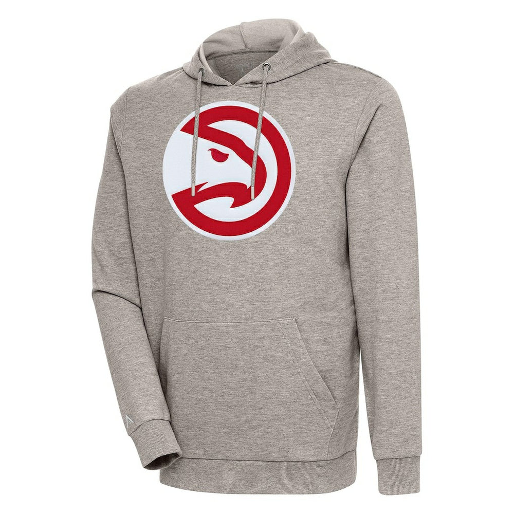 Atlanta Hawks Antigua Action Pullover Hoodie Oatmeal - NBA