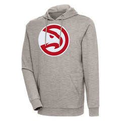 Atlanta Hawks Antigua Action Pullover Hoodie Oatmeal - NBA