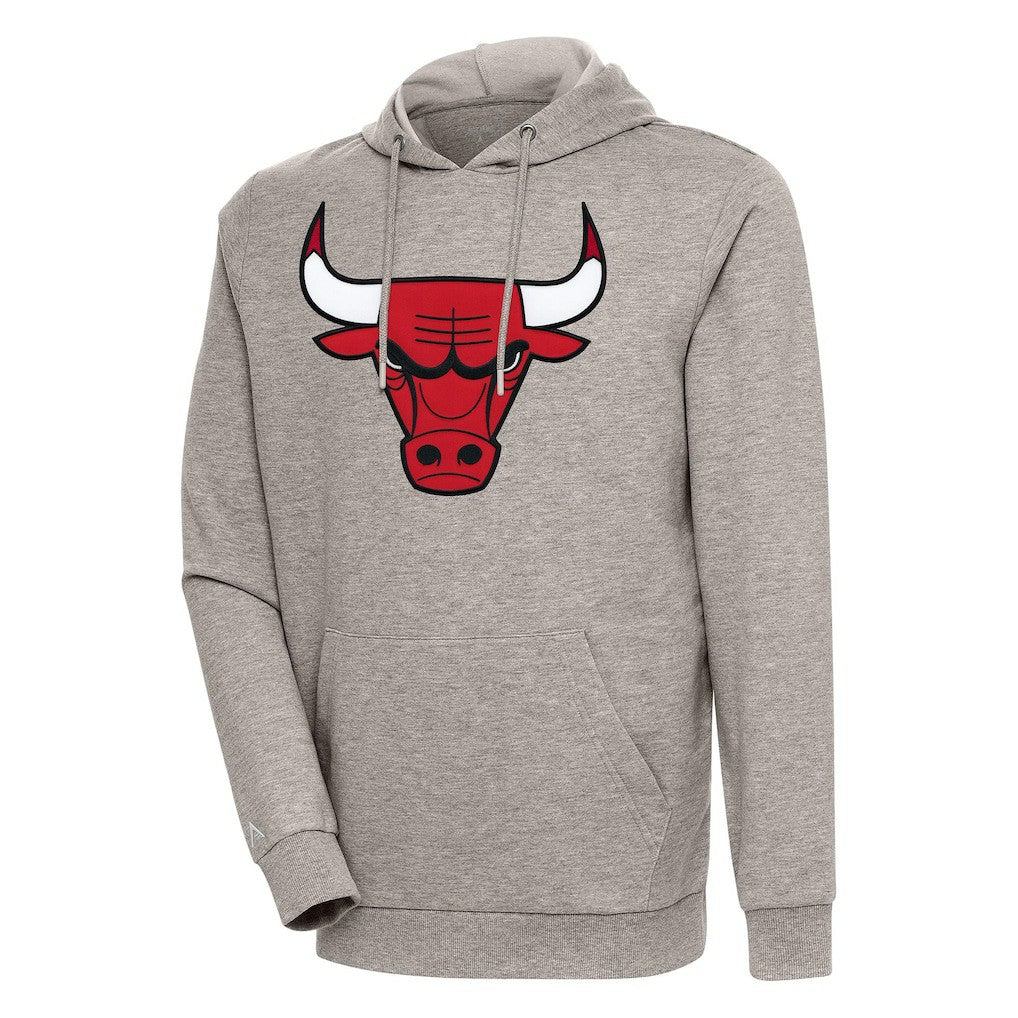 Chicago Bulls Antigua Action Pullover Hoodie Oatmeal - NBA
