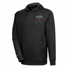 New Orleans Pelicans Antigua Action Pullover Hoodie Heather Black - NBA