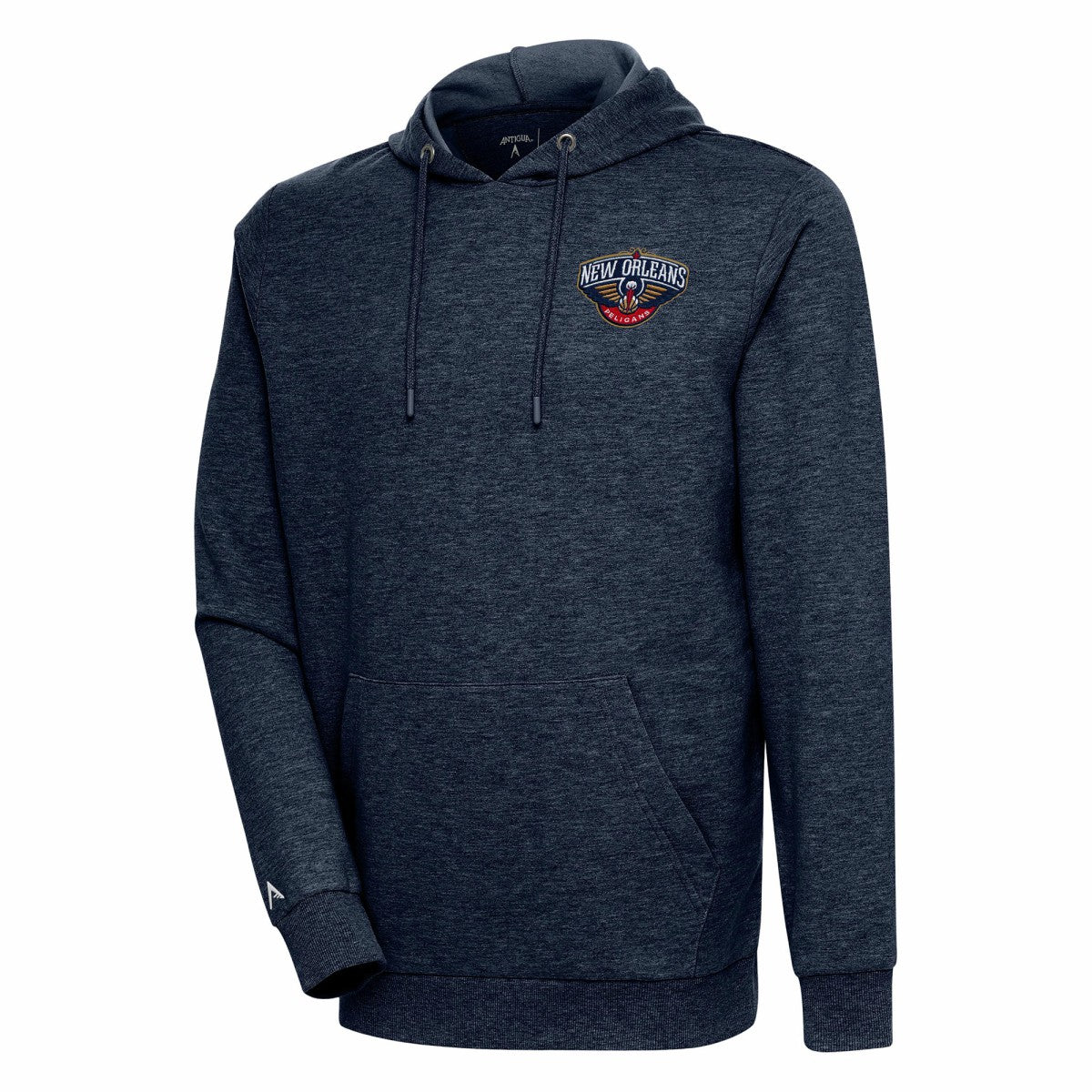 New Orleans Pelicans Antigua Action Pullover Hoodie Heather Navy - NBA