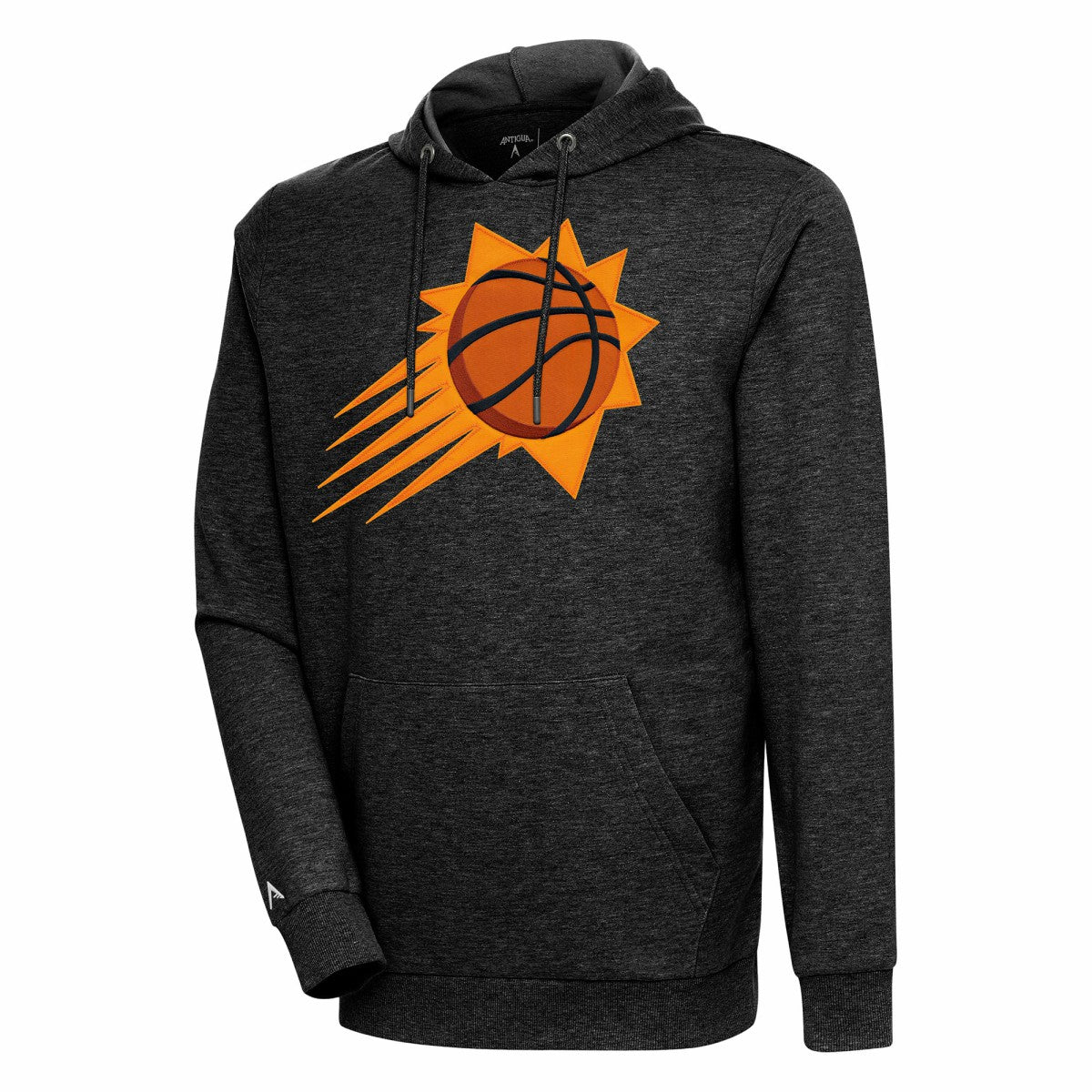 Phoenix Suns Antigua Action Pullover Hoodie Heather Black - NBA