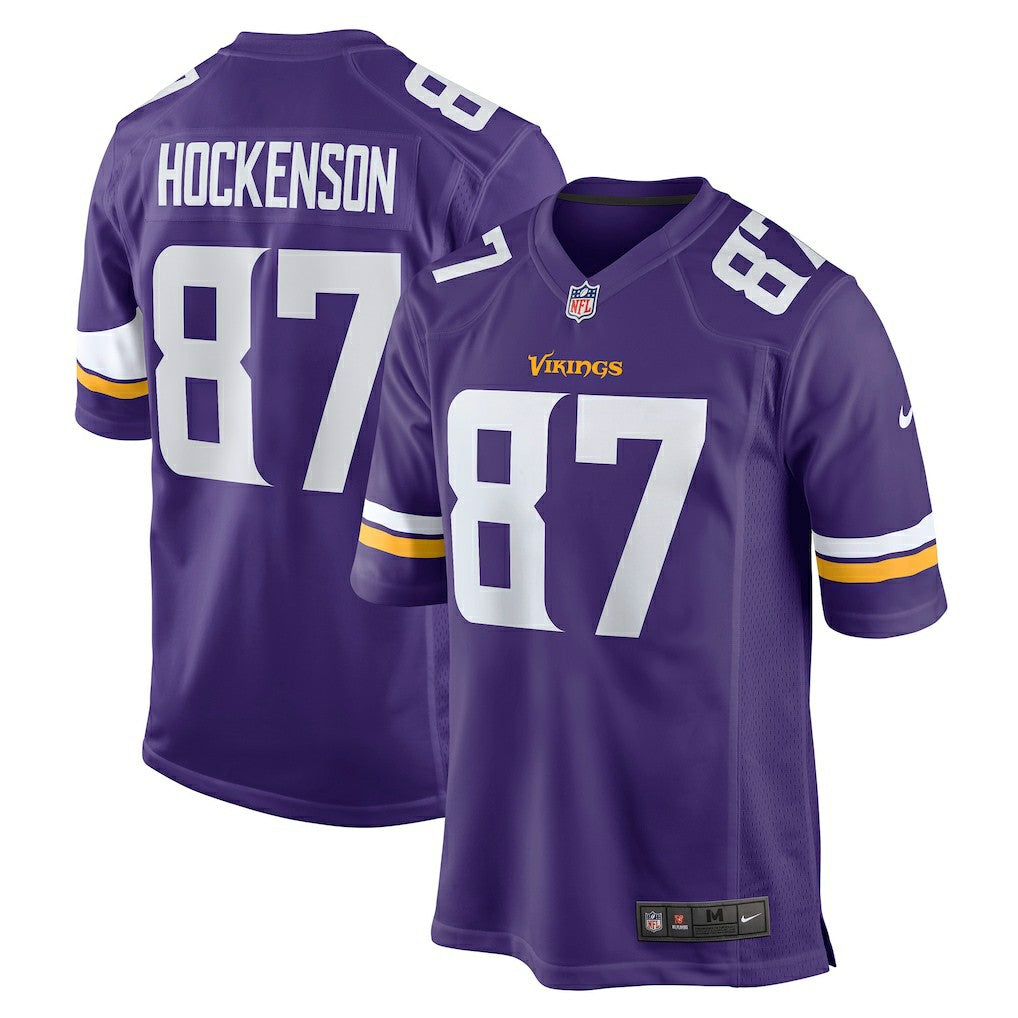 T.J. Hockenson Minnesota Vikings Game Player Jersey Purple | Nike for Sale