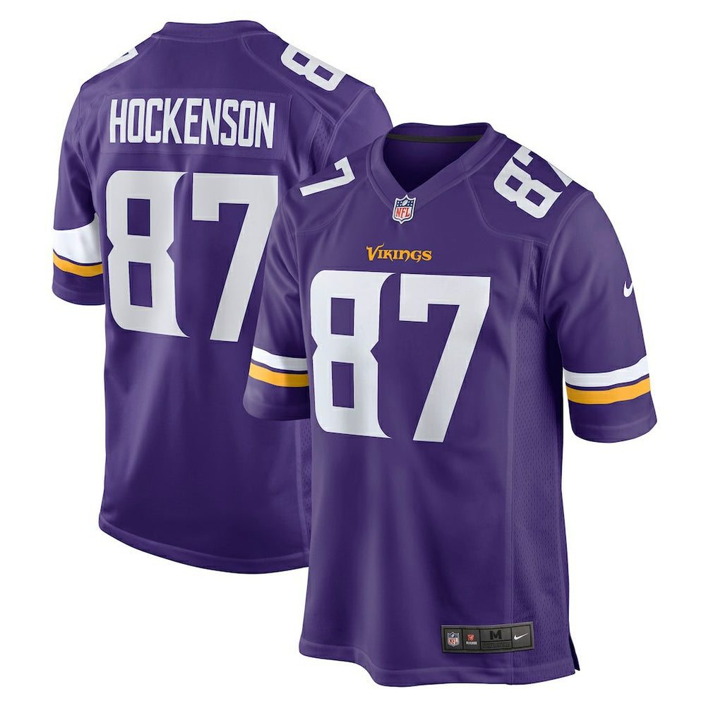 T.J. Hockenson Minnesota Vikings Game Player Jersey Purple | Nike for Sale