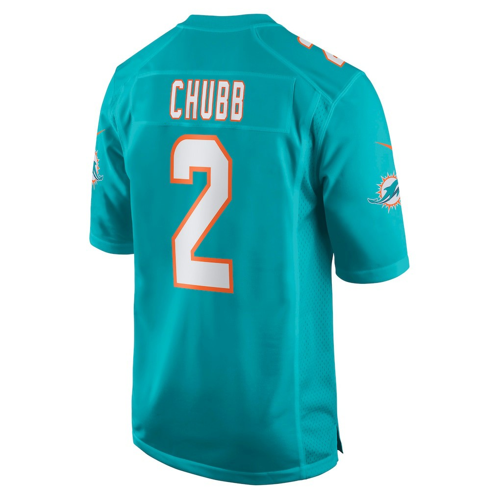 Bradley Chubb Miami Dolphins Game Player Jersey Aqua | Nike for Sale