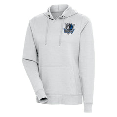 Dallas Mavericks Antigua Women's Action Pullover Hoodie Heather Gray - NBA