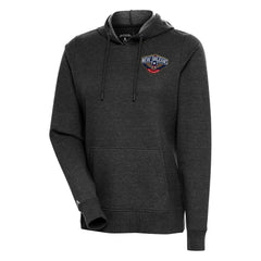 New Orleans Pelicans Antigua Women's Action Pullover Hoodie Heather Black - NBA