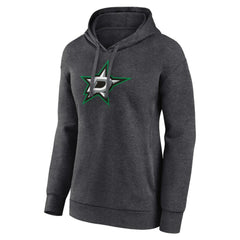 Dallas Stars Women's Primary Logo Pullover Hoodie - Charcoal - NHL