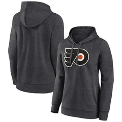 Philadelphia Flyers Women's Primary Logo Pullover Hoodie - Charcoal - NHL