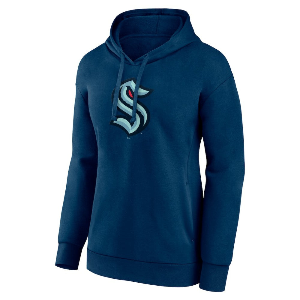 Seattle Kraken Women's Primary Logo Pullover Hoodie - Deep Sea Blue - NHL