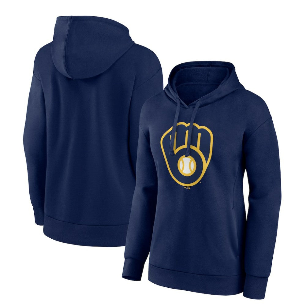 Milwaukee Brewers Women's Core Logo Pullover Hoodie - MLB