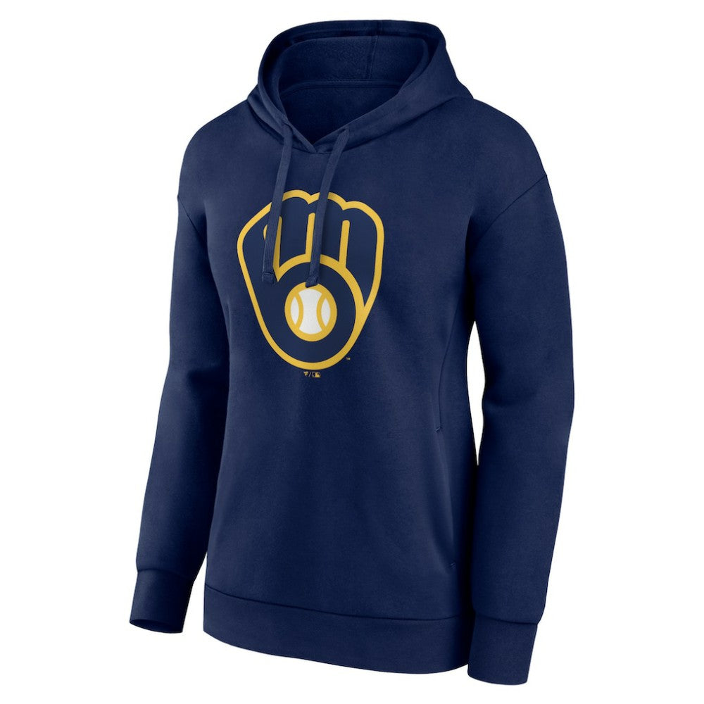 Milwaukee Brewers Women's Core Logo Pullover Hoodie - MLB