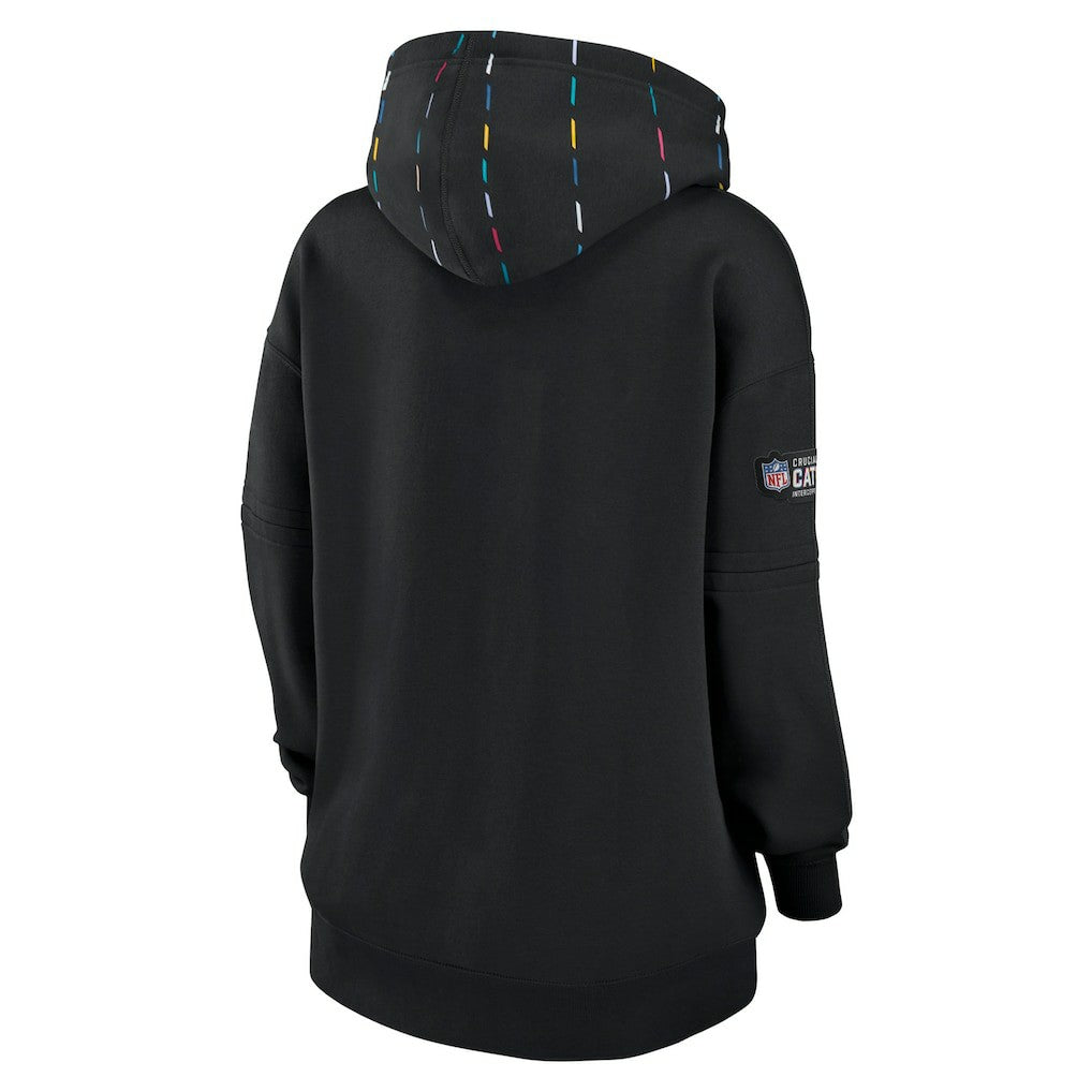 New York Jets Women's 2023 NFL Crucial Catch Club Pullover Hoodie Black | Nike for Sale