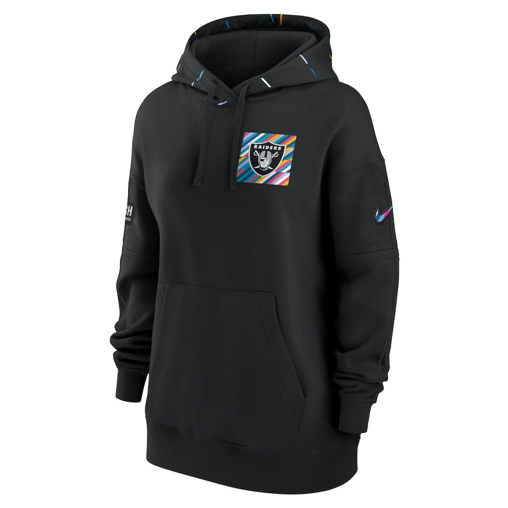Las Vegas Raiders Women's 2023 NFL Crucial Catch Club Pullover Hoodie Black | Nike for Sale