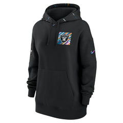 Las Vegas Raiders Women's 2023 NFL Crucial Catch Club Pullover Hoodie Black | Nike for Sale