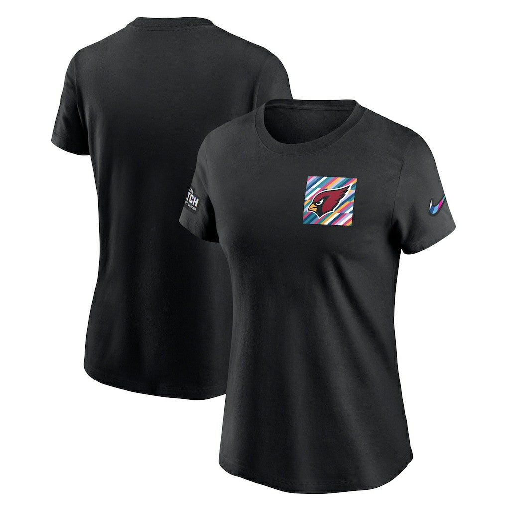 Arizona Cardinals Women's Crucial Catch Sideline Tri-Blend T-Shirt Black | Nike for Sale
