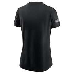 Arizona Cardinals Women's Crucial Catch Sideline Tri-Blend T-Shirt Black | Nike for Sale