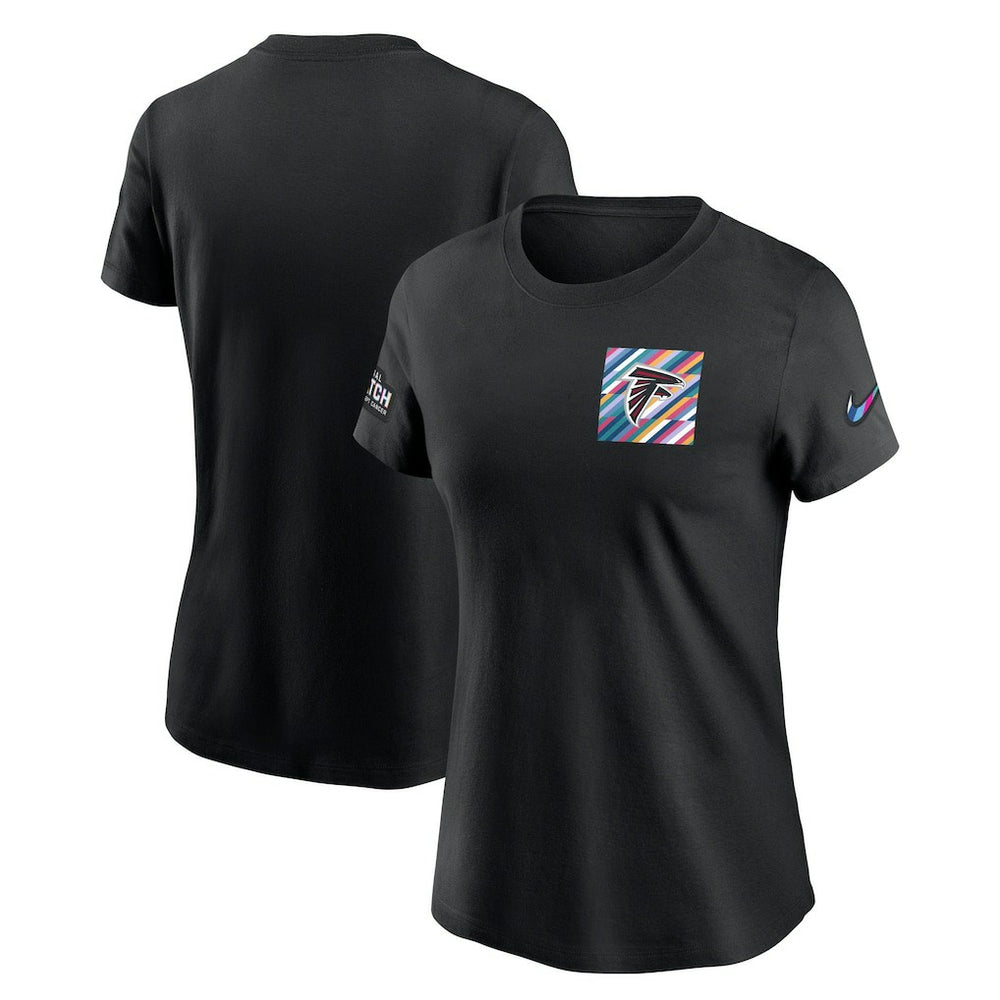 Atlanta Falcons Women's Crucial Catch Sideline Tri-Blend T-Shirt Black | Nike for Sale
