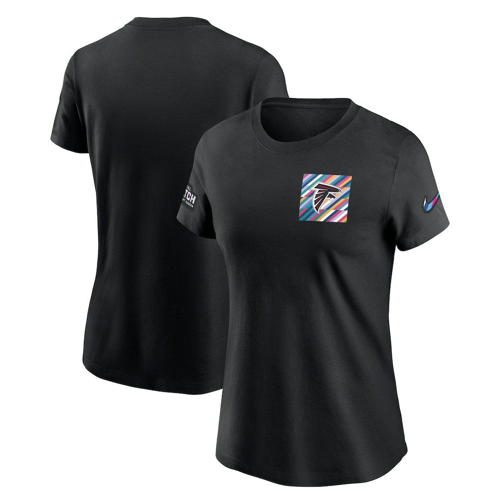 Atlanta Falcons Women's Crucial Catch Sideline Tri-Blend T-Shirt Black | Nike for Sale