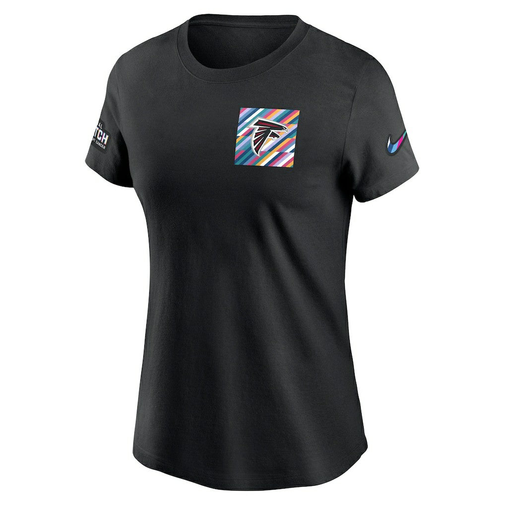 Atlanta Falcons Women's Crucial Catch Sideline Tri-Blend T-Shirt Black | Nike for Sale