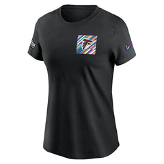 Atlanta Falcons Women's Crucial Catch Sideline Tri-Blend T-Shirt Black | Nike for Sale