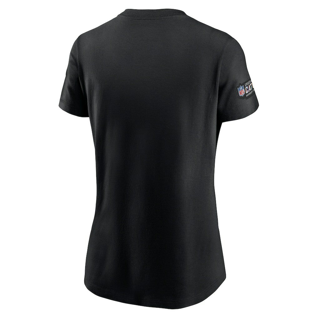 Atlanta Falcons Women's Crucial Catch Sideline Tri-Blend T-Shirt Black | Nike for Sale