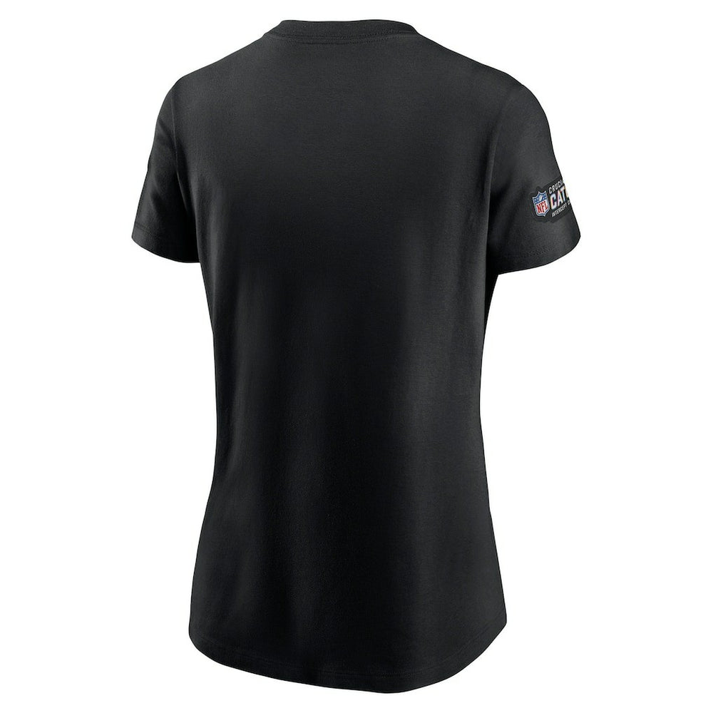 Atlanta Falcons Women's Crucial Catch Sideline Tri-Blend T-Shirt Black | Nike for Sale