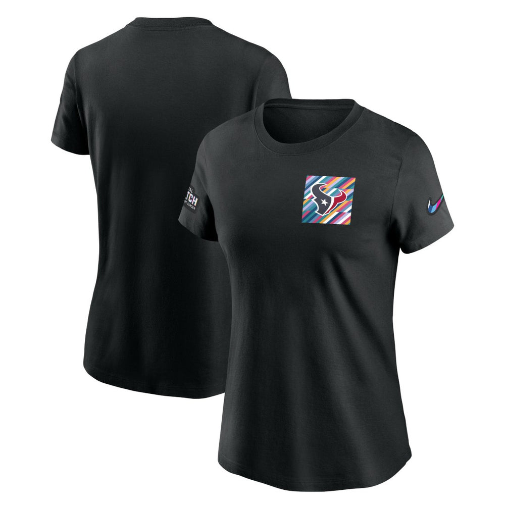 Houston Texans Women's Crucial Catch Sideline Tri-Blend T-Shirt Black | Nike for Sale