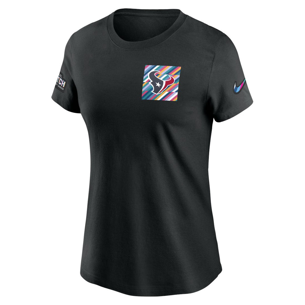 Houston Texans Women's Crucial Catch Sideline Tri-Blend T-Shirt Black | Nike for Sale