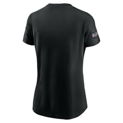 Houston Texans Women's Crucial Catch Sideline Tri-Blend T-Shirt Black | Nike for Sale