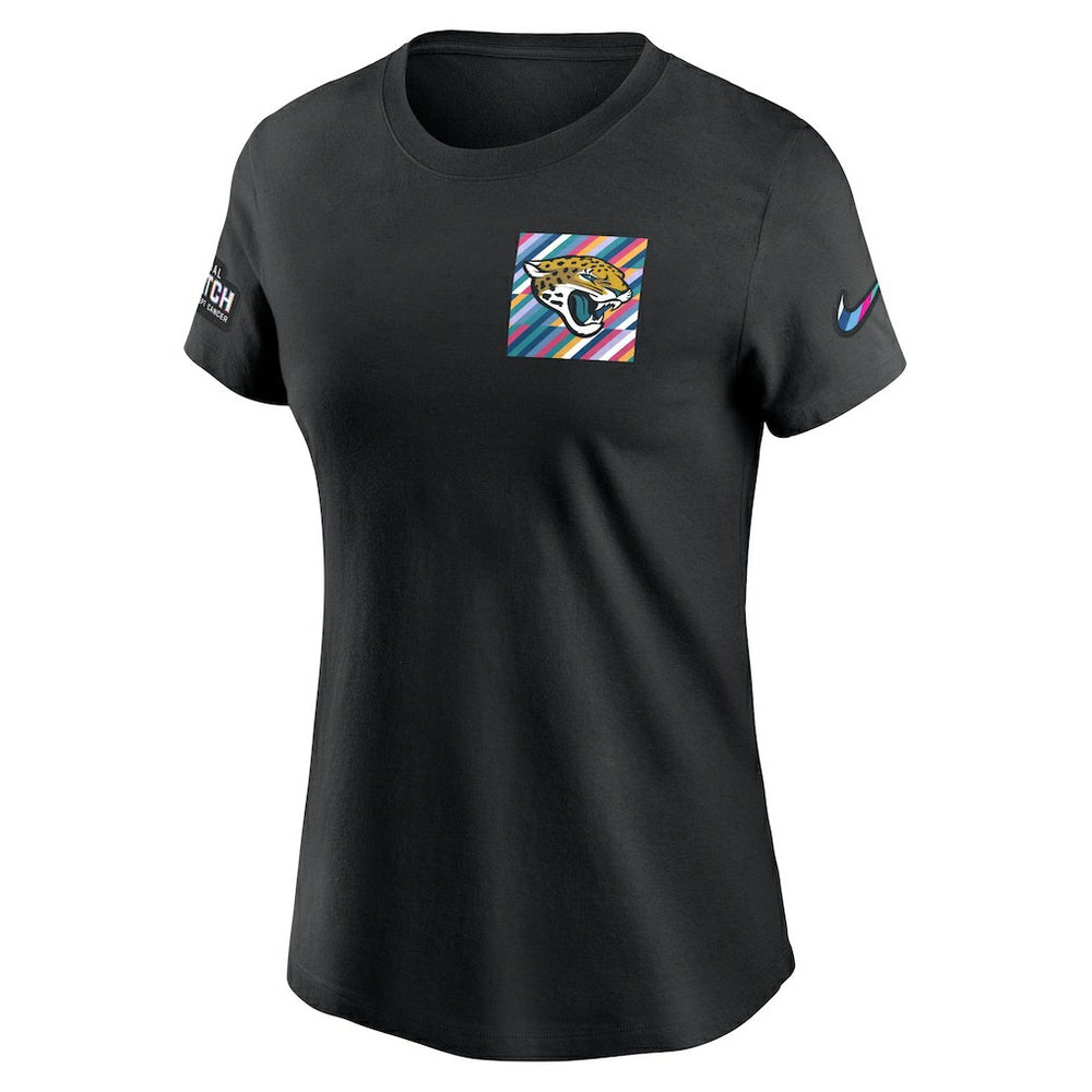 Jacksonville Jaguars Women's Crucial Catch Sideline Tri-Blend T-Shirt Black | Nike for Sale