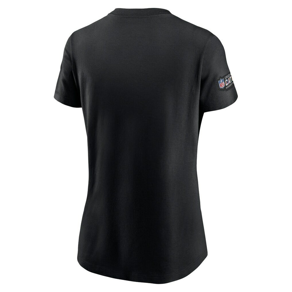 Jacksonville Jaguars Women's Crucial Catch Sideline Tri-Blend T-Shirt Black | Nike for Sale