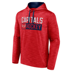 Washington Capitals Fanatics Close Shave Pullover Hoodie - Heather Red - NHL