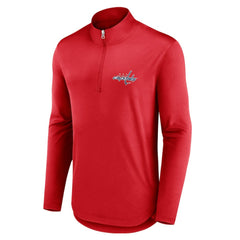 Washington Capitals Fanatics Mock Neck Quarter-Zip Top - Red - NHL