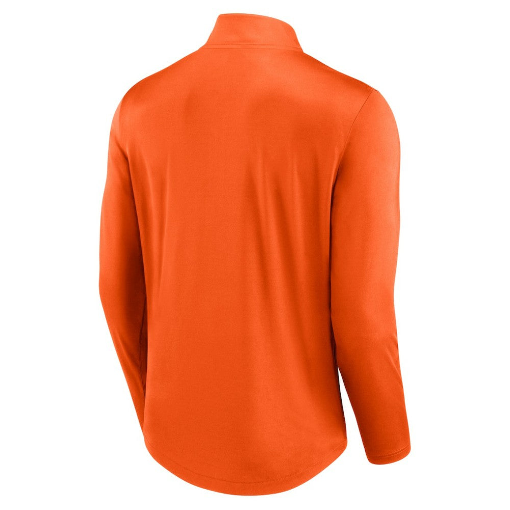 Philadelphia Flyers Fanatics Mock Neck Quarter-Zip Top - Orange - NHL